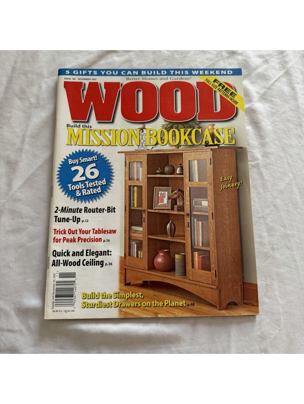 WOOD Magazine November 2007 - Mission Bookcase Project!